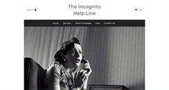 Desktop Screenshot of incognitohelpline.com